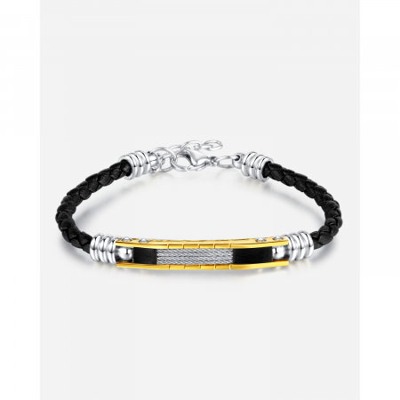 Bratara ajustabila piele si inox [14]