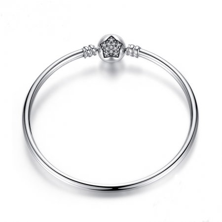 Bratara argint 925 cu floare si zirconii albe - Be Elegant BST0010 [0]