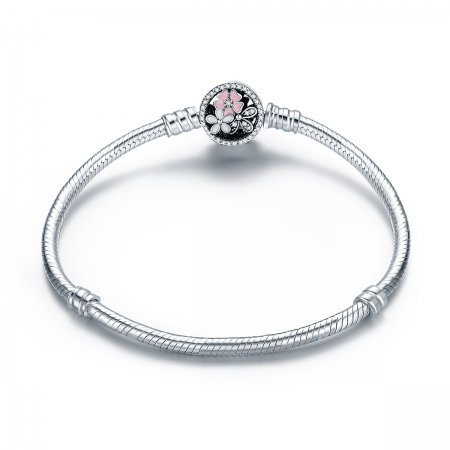 Bratara argint 925 cu floricele si zirconii albe - Be Nature BST0023 [0]