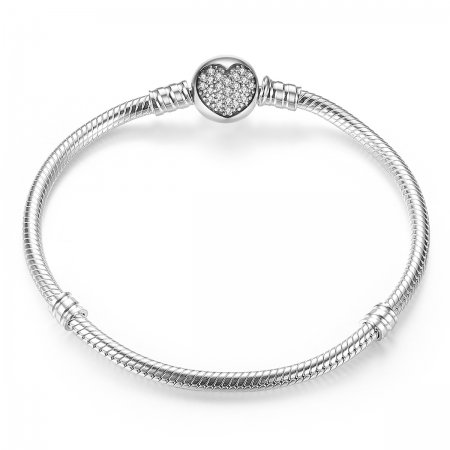 Bratara argint 925 cu inimioara si zirconii albe - Be Elegant BST0018 [0]