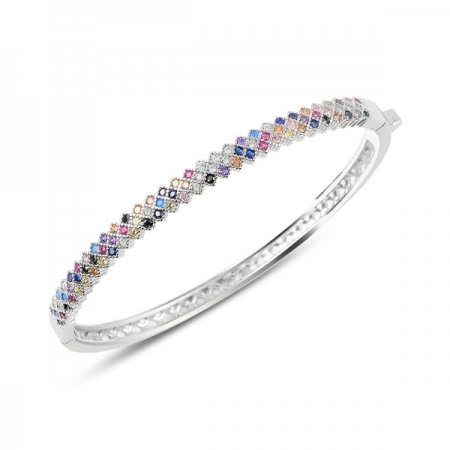 Bratara argint 925 cu zirconii multicolore - Be Elegant BTU0062 [0]