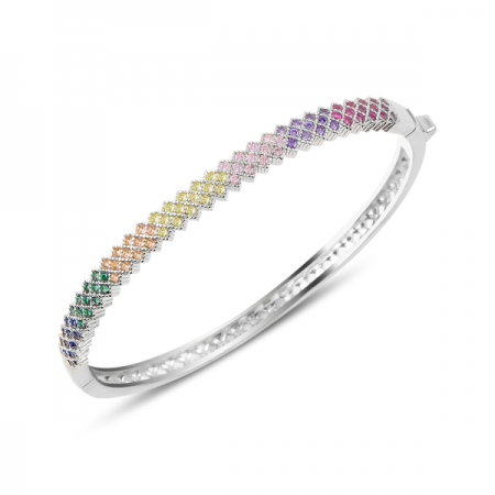 Bratara argint 925 cu zirconii multicolore - Be Elegant BTU0063