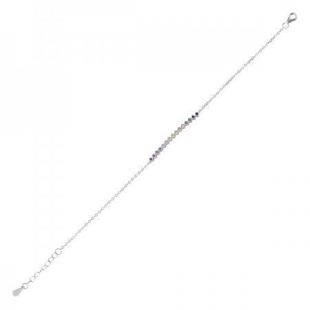 Bratara argint 925 cu zirconii multicolore - Be Elegant BTU0086 [0]