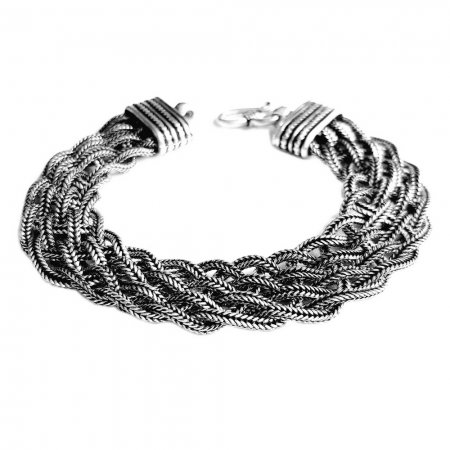 Bratara argint 925 impletita, Timeea [1]