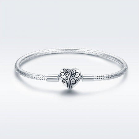 Bratara argint 925 inimioara cu copacul vietii - Be in Love BST0037 [2]