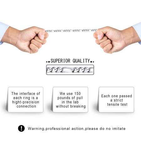 Bratara Figaro argint 925 placata cu rodiu, 21,5 cm, 3,3 mm, UNISEX [7]