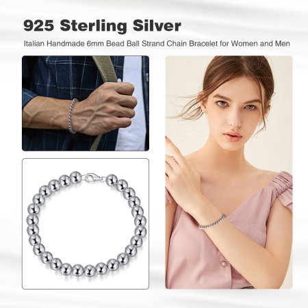 Bratara bilute argint 925 placata cu aur 14K, 18 cm, 4 mm, UNISEX [5]