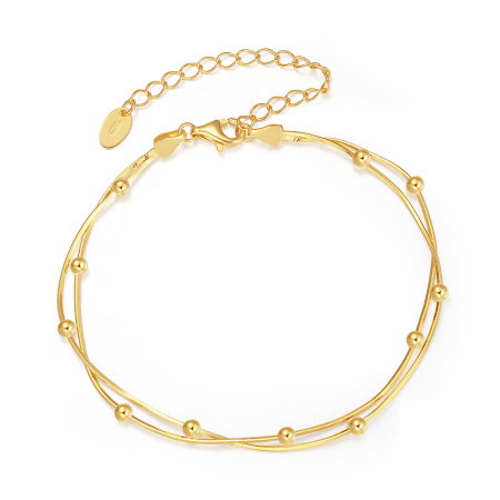 Bratara argint 925 placata cu aur 14K [2]