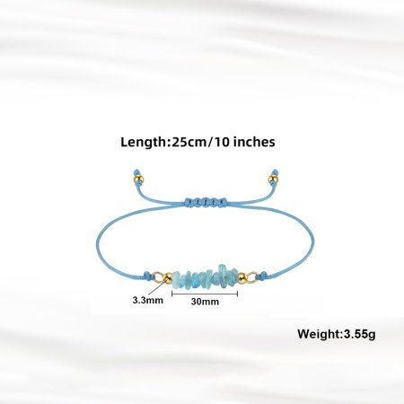 Bratara argint 925 placata cu aur 14K cu aventurin natural [4]