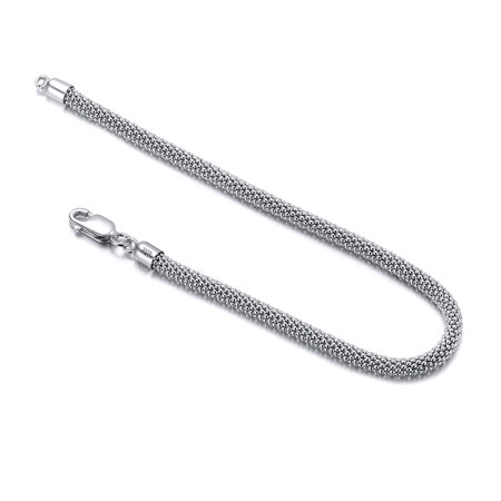 Bratara argint 925 placata cu rodiu, 18 cm, 3 mm [1]