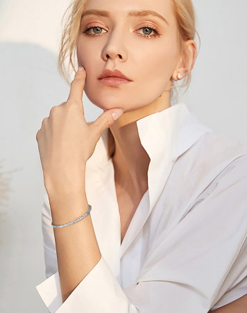 Bratara Bali din argint 925 placata cu aur 18K, 21,5 cm, 2,5 mm, UNISEX [7]