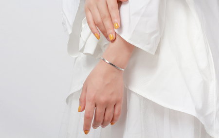 Bratara plata argint 925 placata cu aur 18K, 18 cm, 4,5 mm, UNISEX [9]