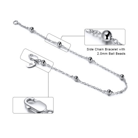 Bratara argint 925 placata cu rodiu 20 cm [4]