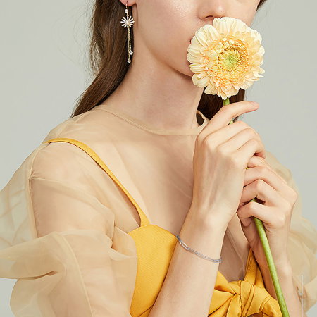 Bratara argint 925 placata cu aur 14K, tip agrafa, UNISEX [2]