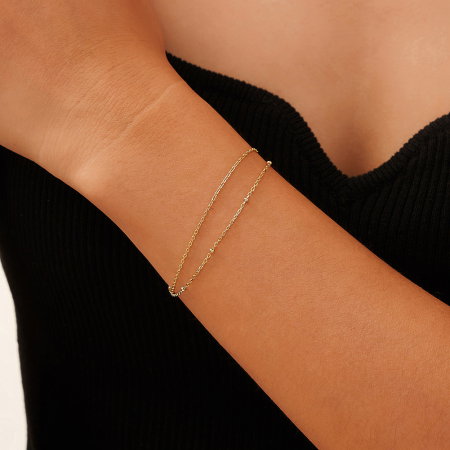 Bratara argint 925 placata cu aur 14K [1]