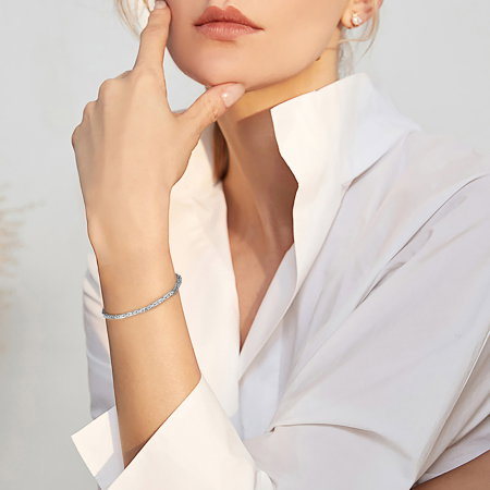 Bratara Bali din argint 925 placata cu aur 18K, 21,5 cm, 2,5 mm, UNISEX [3]