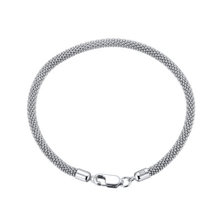 Bratara argint 925 placata cu rodiu, 18 cm, 3 mm
