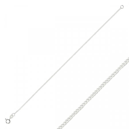 Bratara argint 925 model lant curb - Lungime: 19,5 cm [0]