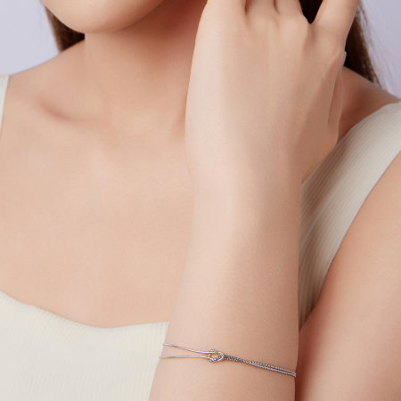 Bratara argint cu 2 lanturi [8]