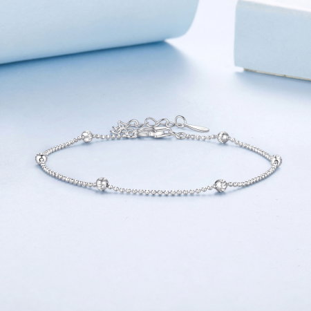 Bratara argint cu bilute gravate [6]