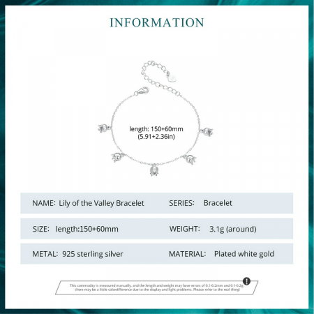 Bratara argint cu flori de margaritar [12]