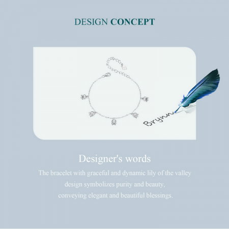 Bratara argint cu flori de margaritar [10]