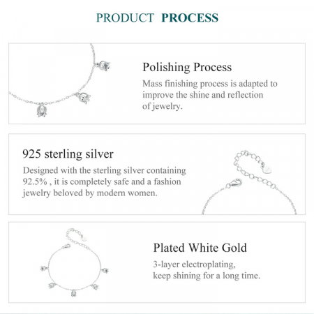 Bratara argint cu flori de margaritar [11]