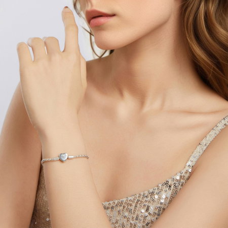 Bratara argint cu inima [6]