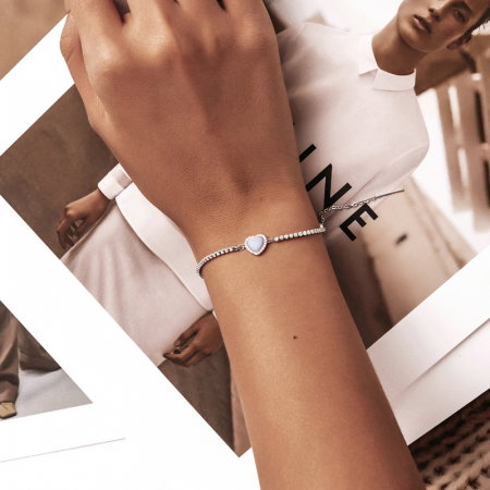 Bratara argint cu inima de opal [9]