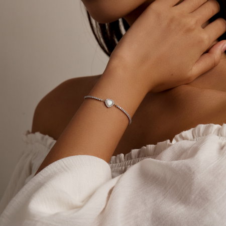 Bratara argint cu inima de opal [1]