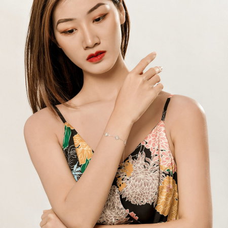 Bratara argint cu margarete [7]