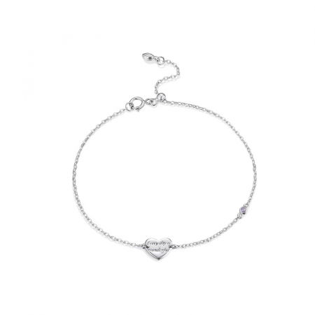 Bratara argint cu mesaj de dragoste Everyday is Wonderful