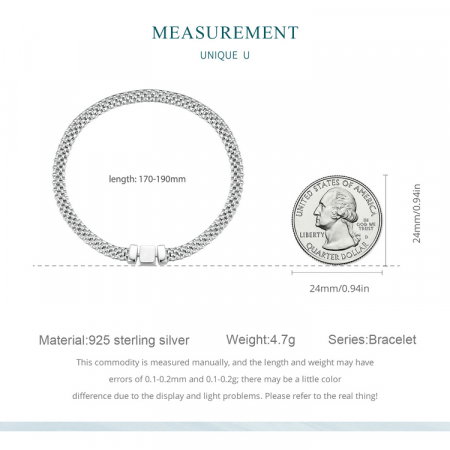 Bratara argint cu model tesatura [9]