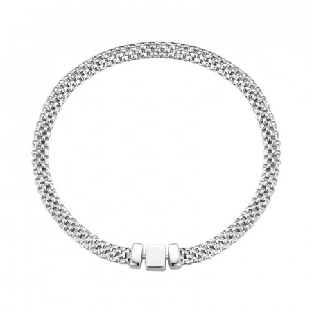 Bratara argint cu model tesatura