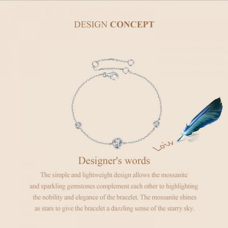 Bratara argint cu Moissanit [12]