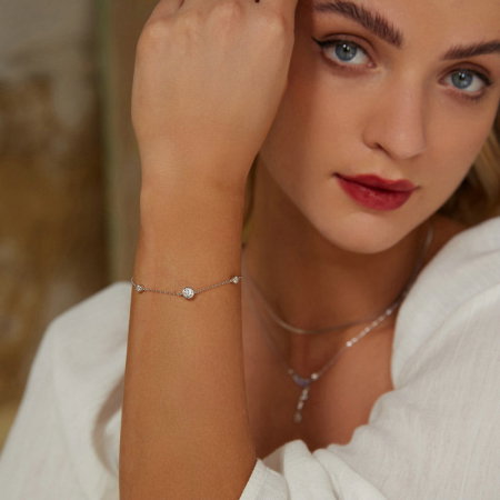 Bratara argint cu Moissanit [8]