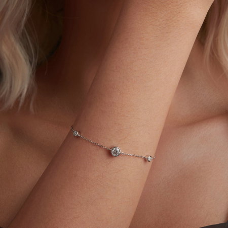 Bratara argint cu Moissanit [1]