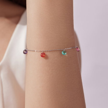 Bratara argint cu Zirconia colorate [5]