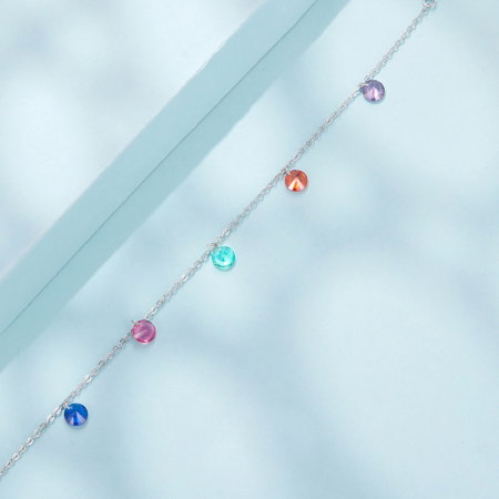 Bratara argint cu Zirconia colorate [6]