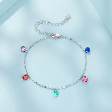 Bratara argint cu Zirconia colorate [4]