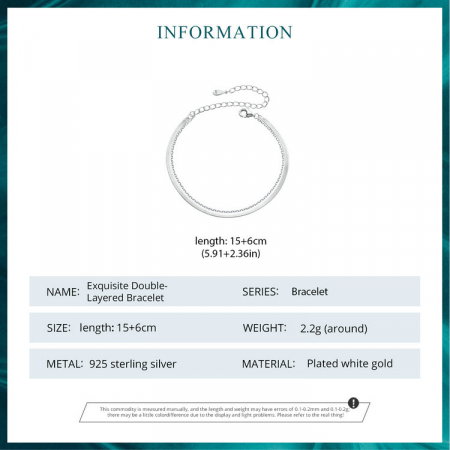 Bratara argint dubla Exquisite [5]