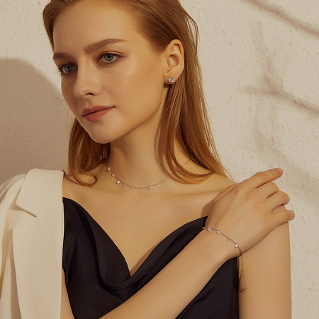 Bratara argint Elf cu zirconii albe [4]