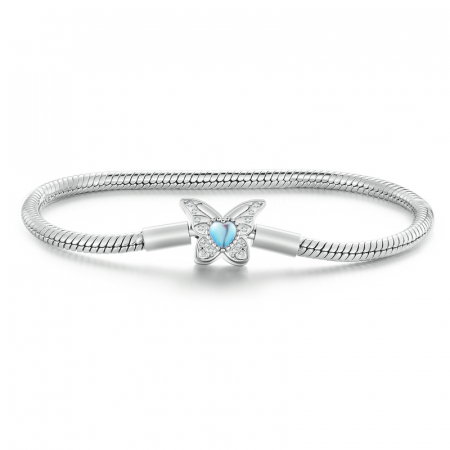 Bratara argint fluture cu piatra lunii [10]
