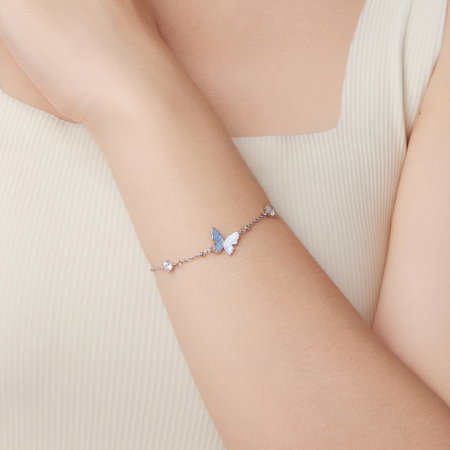 Bratara argint fluture cu Zirconia [3]