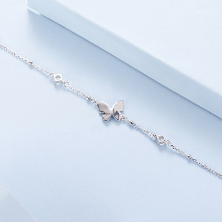 Bratara argint fluture cu Zirconia [6]