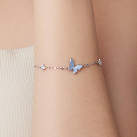 Bratara argint fluture cu Zirconia [8]