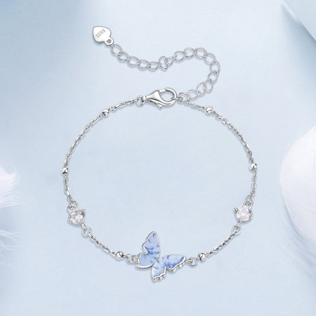 Bratara argint fluture cu Zirconia [4]