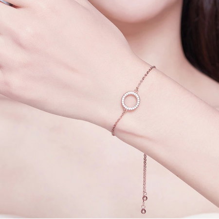 Bratara reglabila din argint geometrica cu zirconii [1]