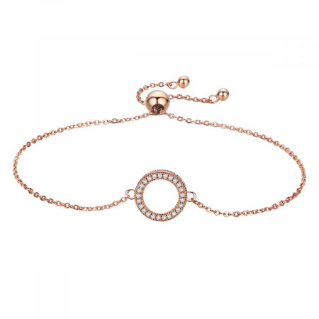 Bratara reglabila din argint geometrica cu zirconii