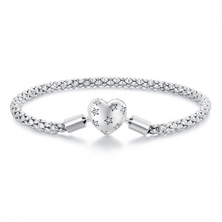 Bratara argint inima cu stelute [12]